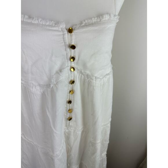 New w/FLAW Show Me Your Mumu Gracie Midi Dress White- Small - Picture 3 of 10